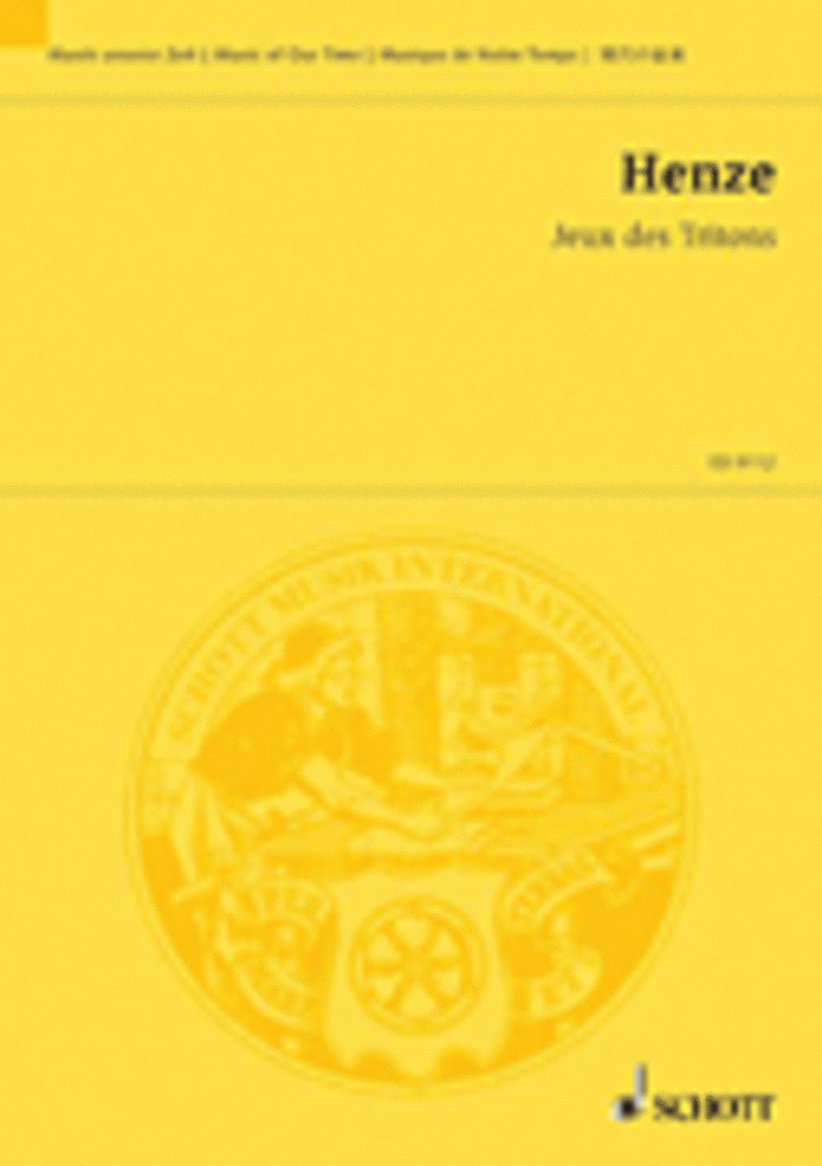 Henze Hw Jeux Des Tritons (ep) School and Community scores gallery preview page 1