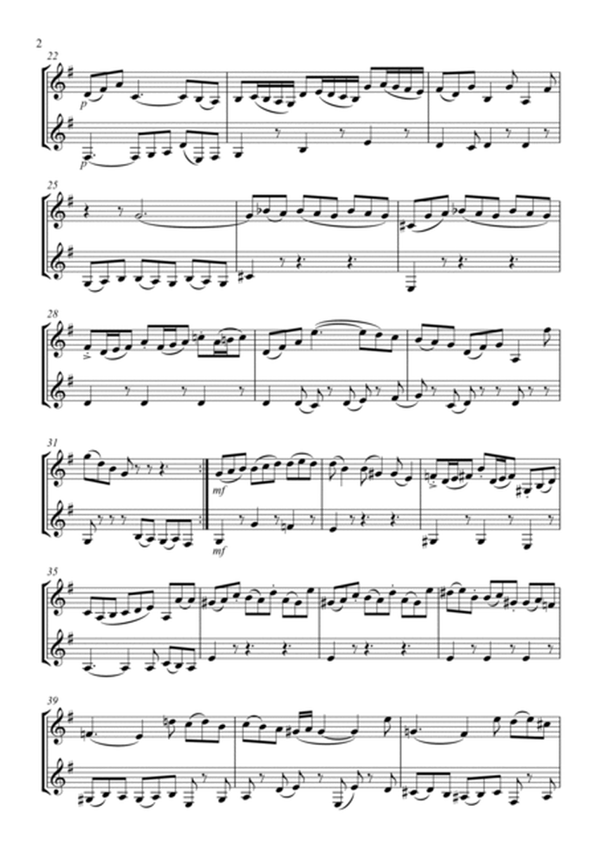 Bass Clarinet Duet - Allegro by Teleman