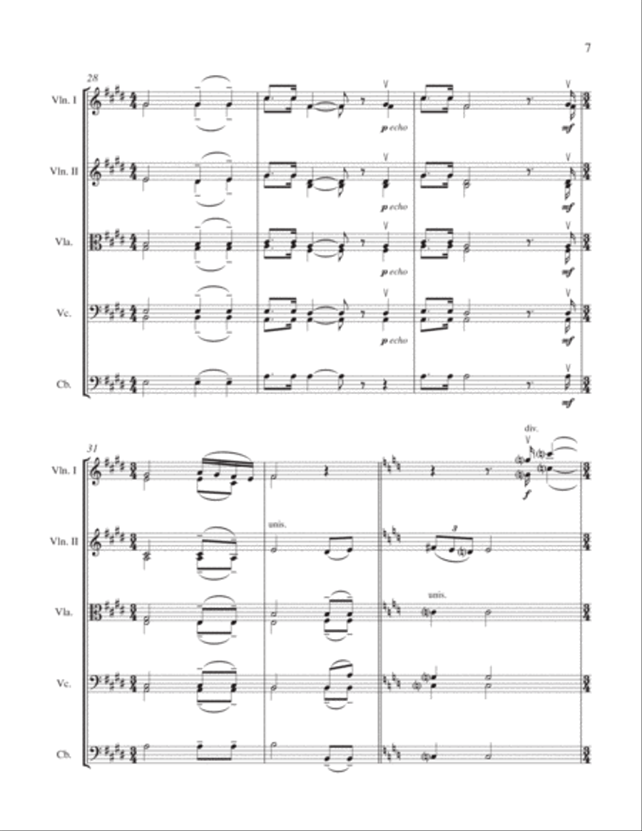 I Lift Up My Eyes to the Mountains String Orchestra scores gallery preview page 5