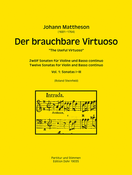 Der brauchbare Virtuoso für Violine und Basso continuo -Vol. 1: Sonaten I-III-