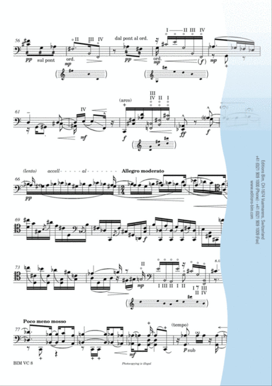 Fantasia über “O Haupt voll Blut und Wunden- Hommage à J.S.B. Cello Solo scores gallery preview page 5