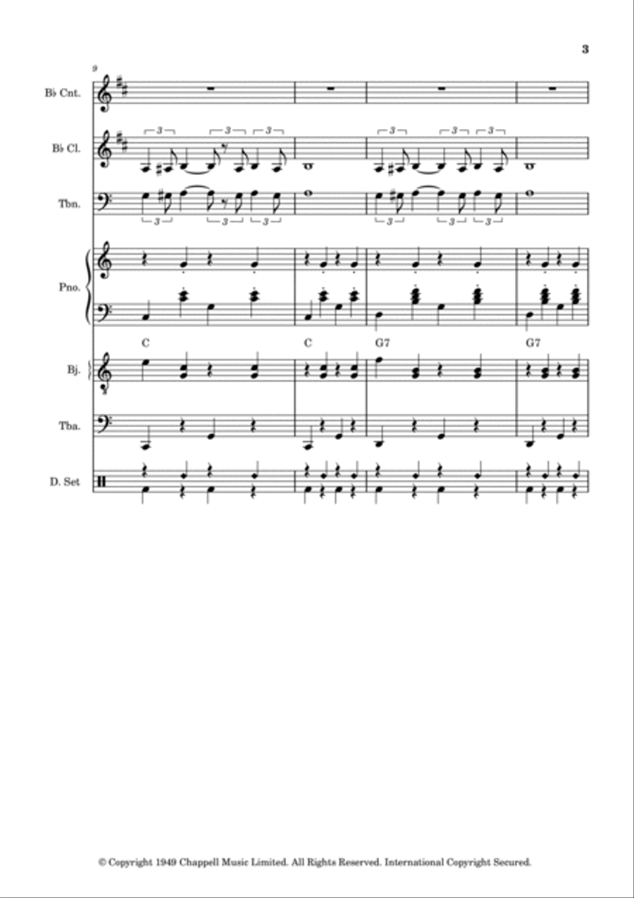 The Third Man (the Harry Lime Theme) Jazz Ensemble scores gallery preview page 3