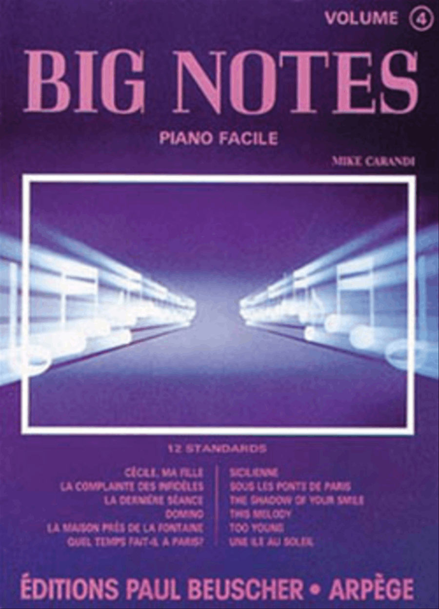 Big notes No. 4 Easy Piano scores gallery preview page 1
