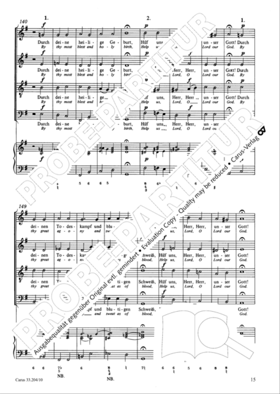 Lord of all, be merciful (Die alte Litanei 1) 4-Part scores gallery preview page 16
