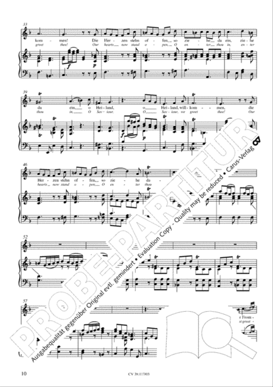 O hosanna, thou Son of David (Hosianna dem Sohne Davids) SA scores gallery preview page 11