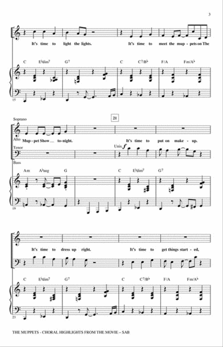 The Muppets 3-Part scores gallery preview page 3