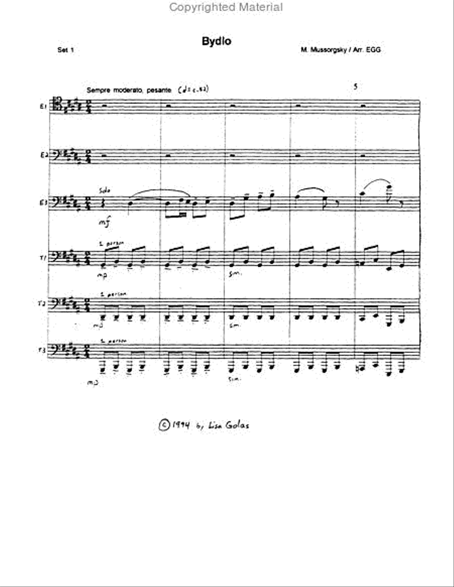Bydlo Large Ensemble scores gallery preview page 2