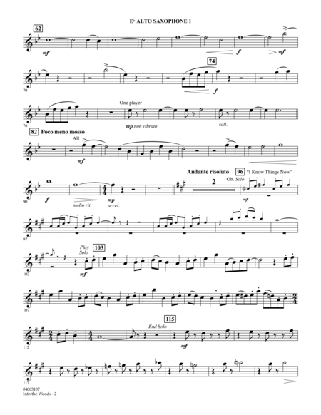 Selections from Into the Woods - Eb Alto Saxophone 1