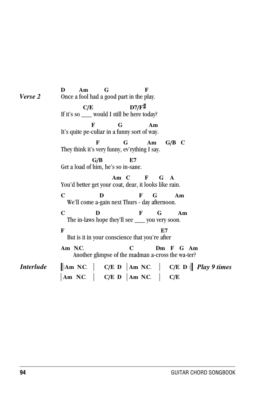 Madman Across The Water Acoustic Guitar scores gallery preview page 2