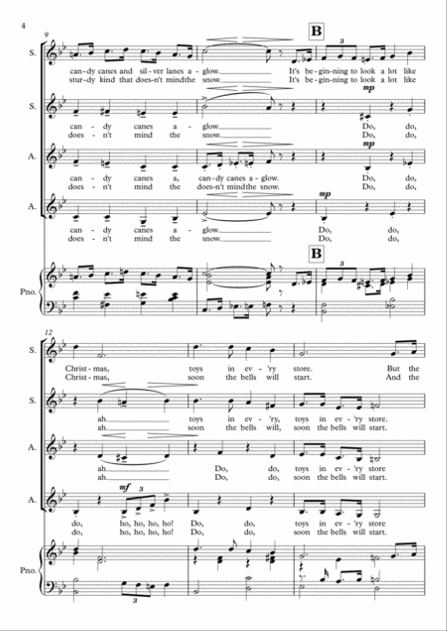 It's Beginning To Look Like Christmas SSA scores gallery preview page 4