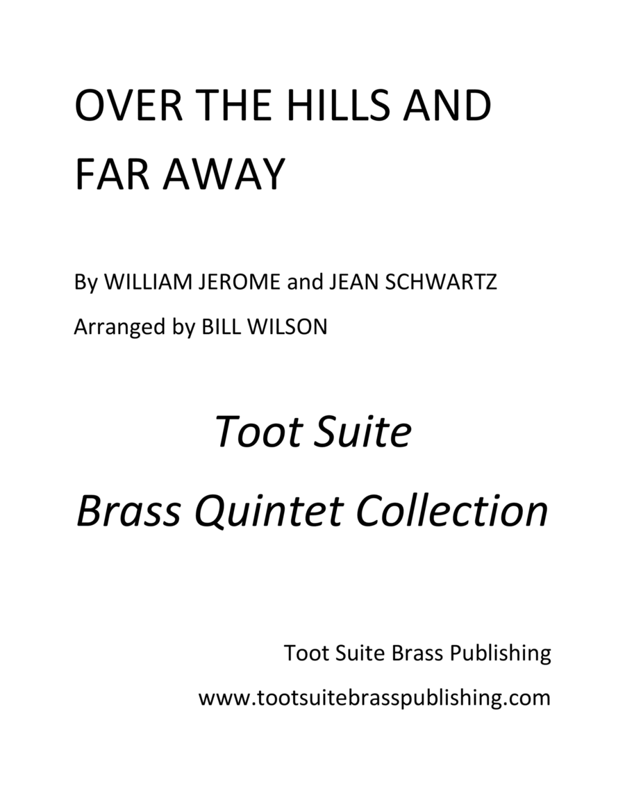 Over the Hills and Far Away Brass Quintet scores gallery preview page 1