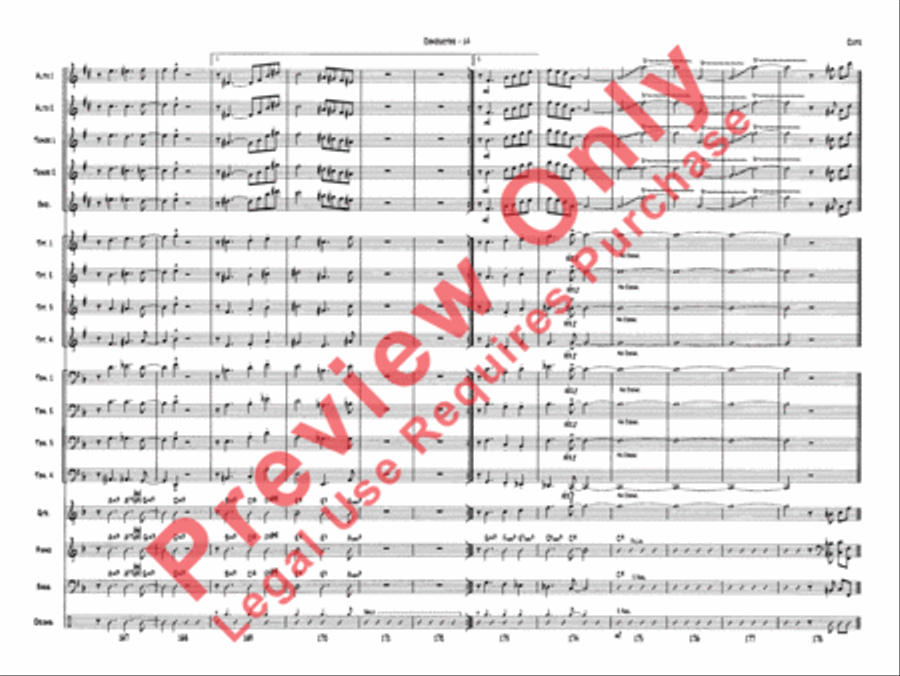 Cute Jazz Ensemble scores gallery preview page 16