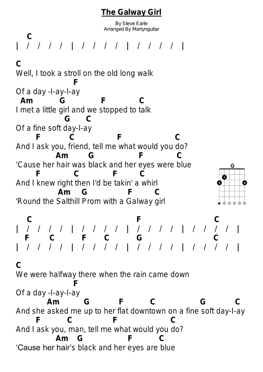 Galway Girl Guitar scores gallery preview page 3