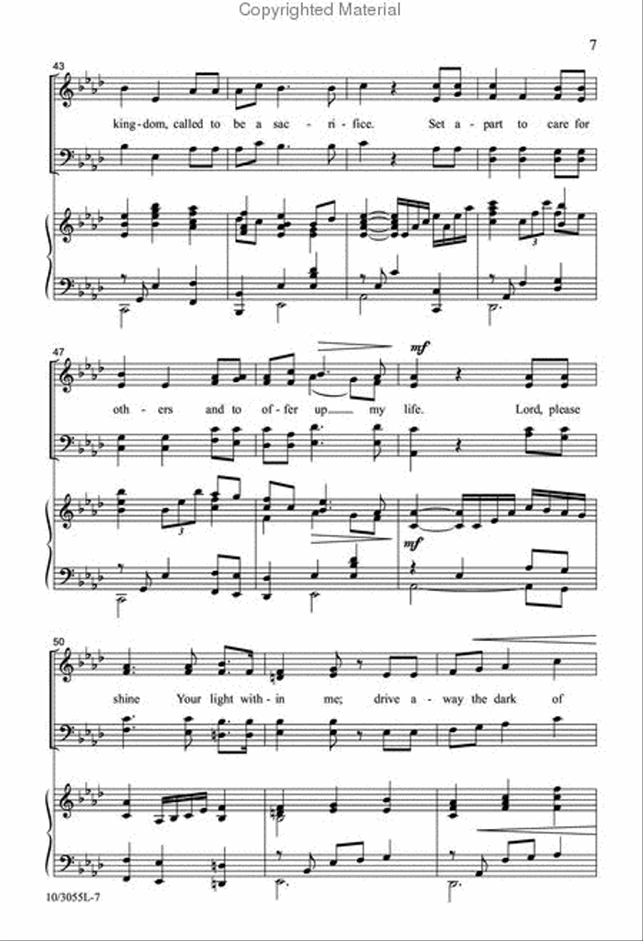 Called to Service 4-Part scores gallery preview page 6