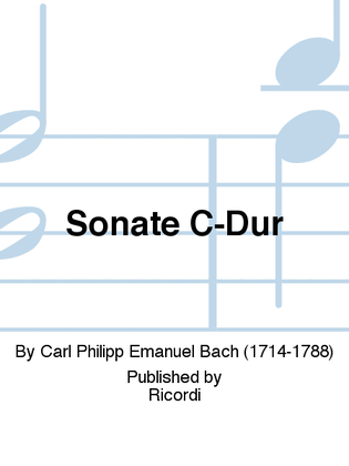 Book cover for Sonate C-Dur