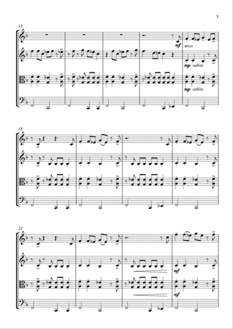 Tequila String Quartet scores gallery preview page 4
