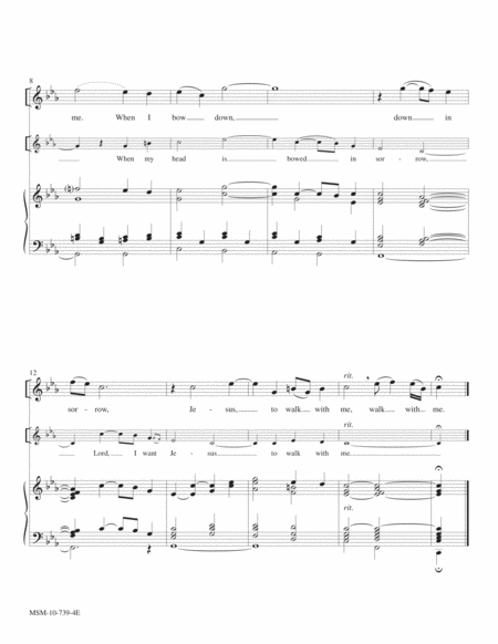 I Want Jesus to Walk with Me (Descant and Alternate Harmonization)