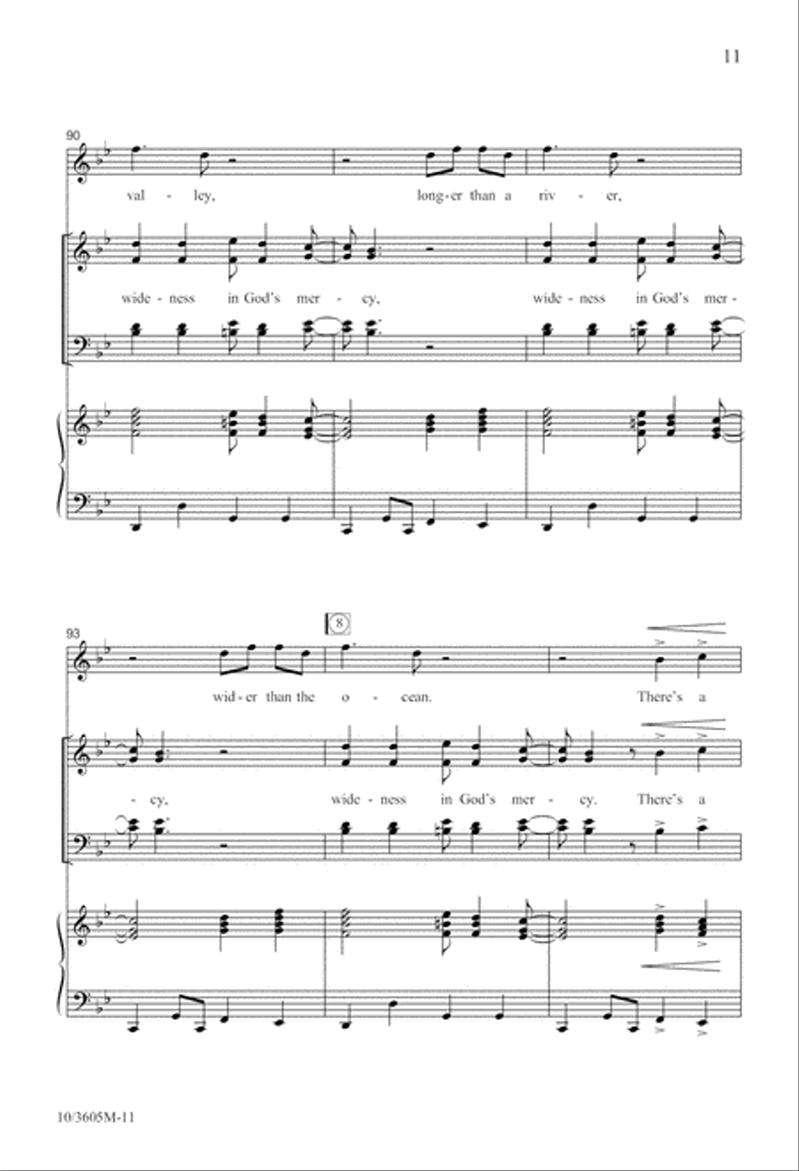God's Mercy Is Wide! 4-Part scores gallery preview page 12