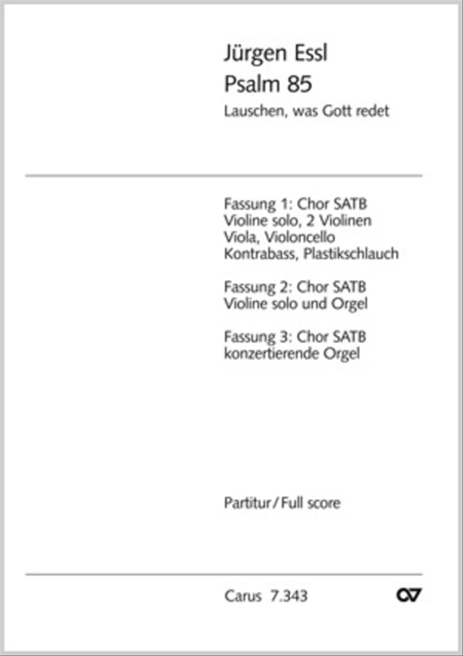 Lauschen, was Gott redet (Psalm 85)