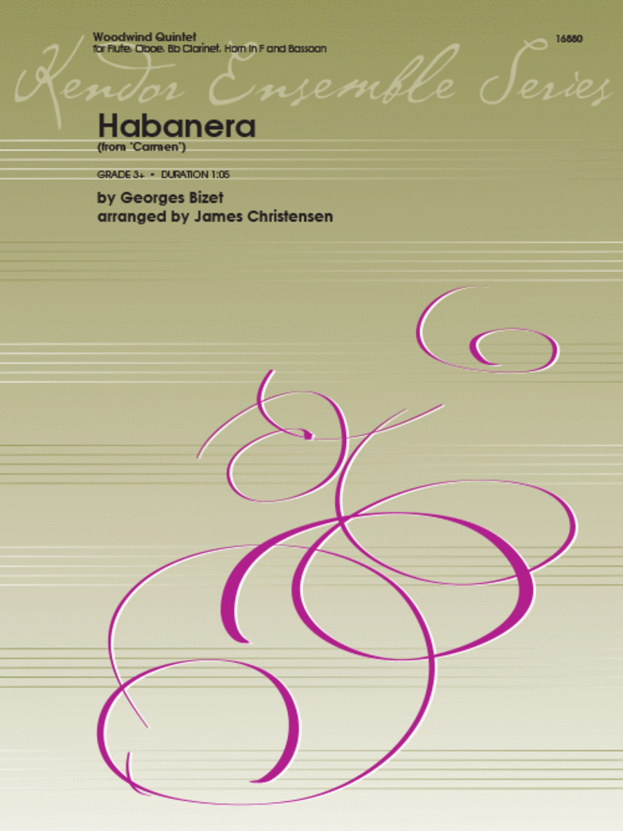 Habanera (from 'Carmen') Woodwind Quintet scores gallery preview page 1