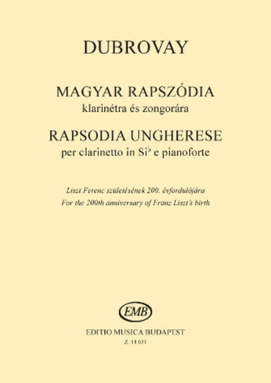 Hungarian Rhapsody Clarinet Solo scores gallery preview page 1