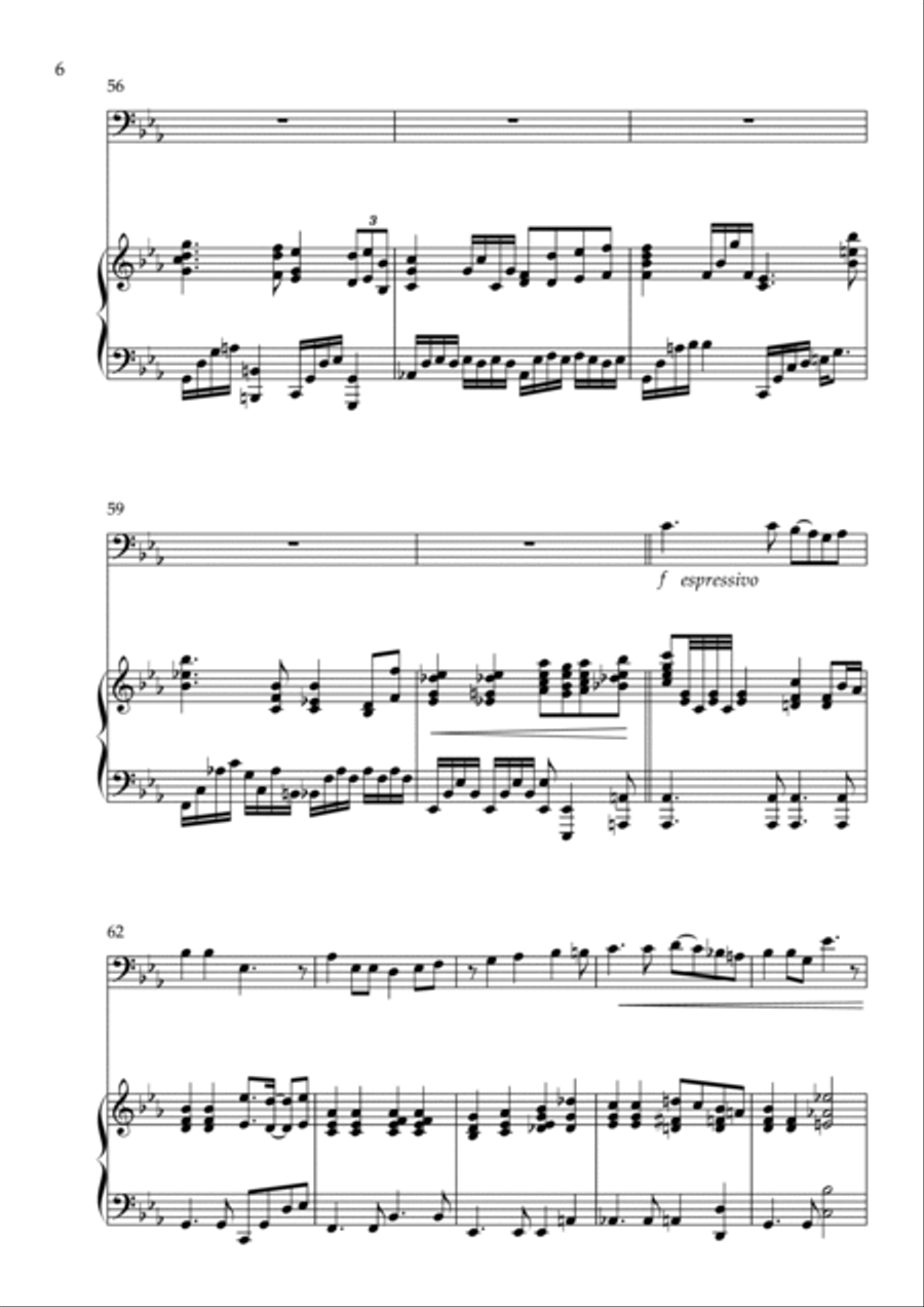 A Thousand Winds for Cello and Piano Double Bass scores gallery preview page 6