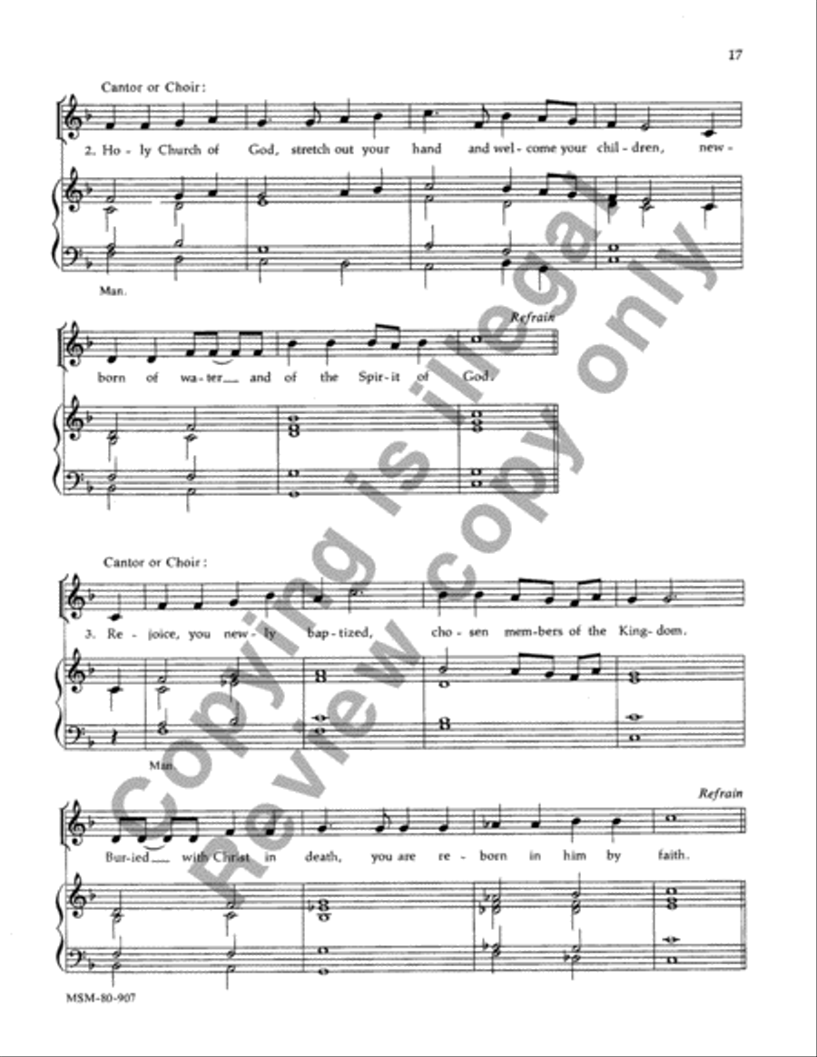 Rite of Christian Initiation of Adults 4-Part scores gallery preview page 16