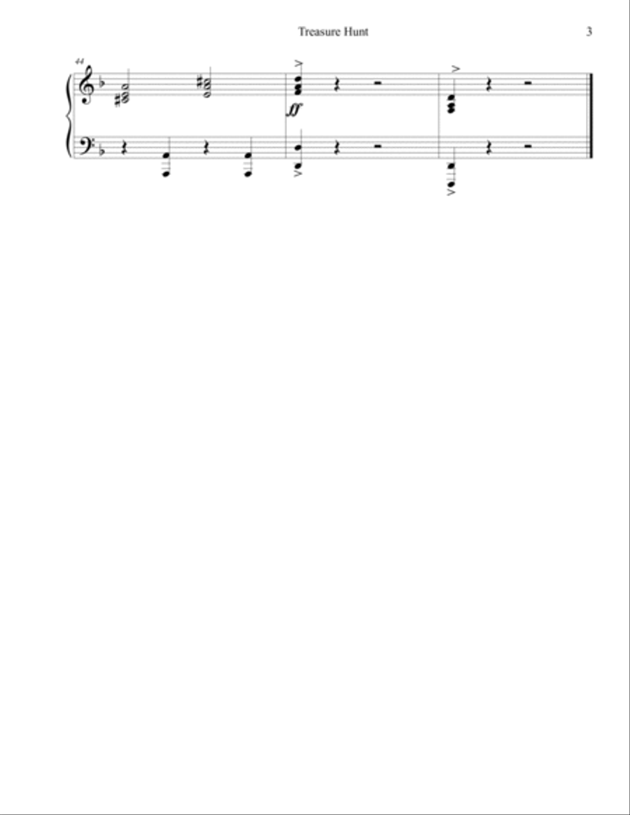 5 Super Fun Songs for Pirates Piano Solo scores gallery preview page 4