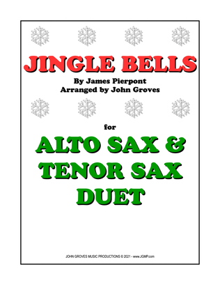 Book cover for Jingle Bells - Alto Sax & Tenor Sax Duet