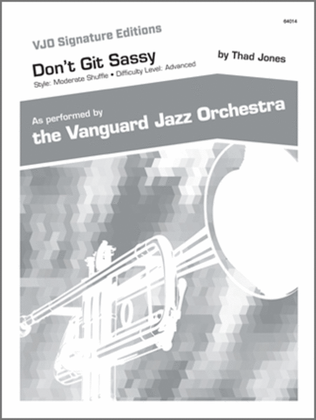 Book cover for Don't Git Sassy (Full Score)
