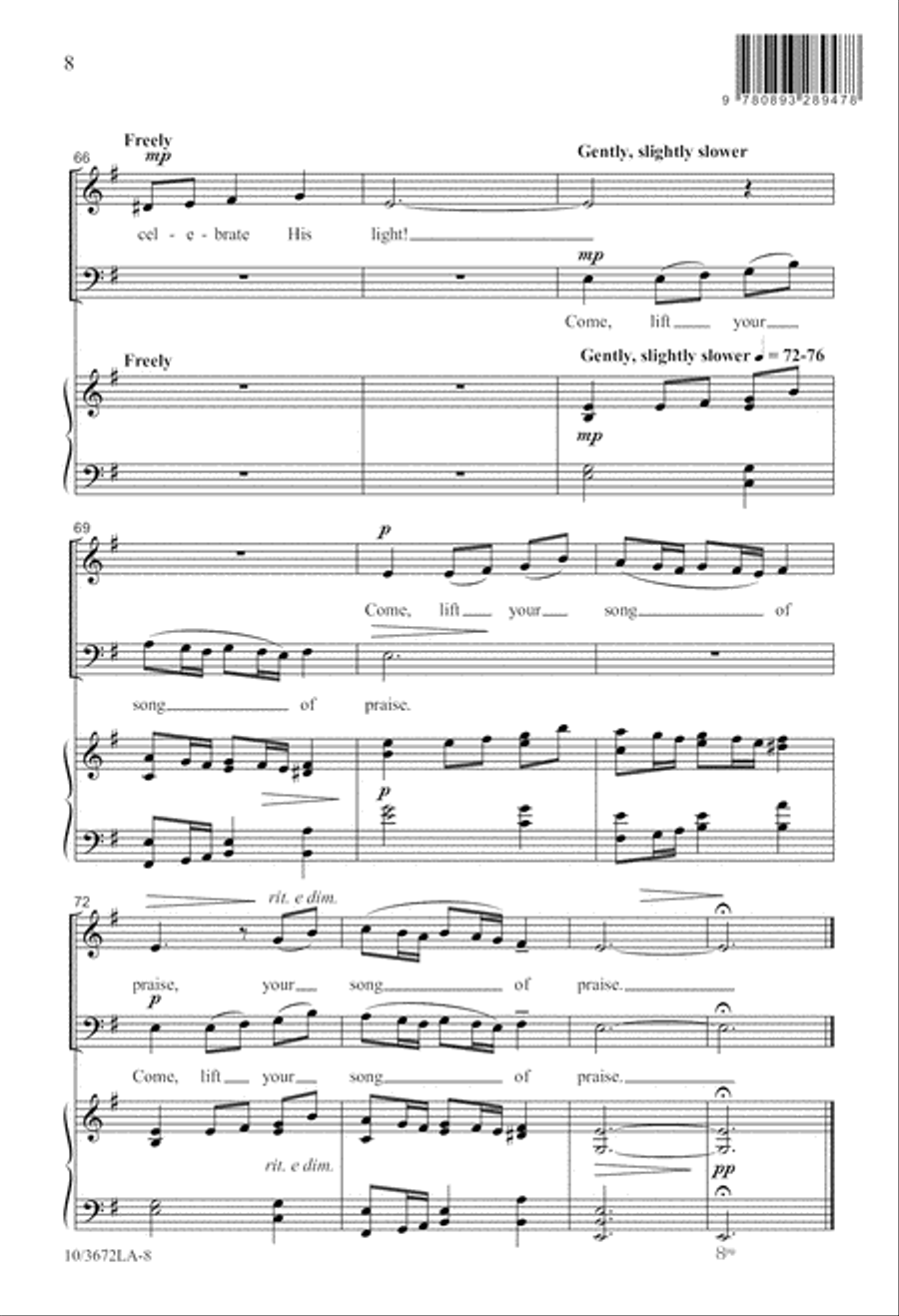 Candlelight Communion 4-Part scores gallery preview page 8