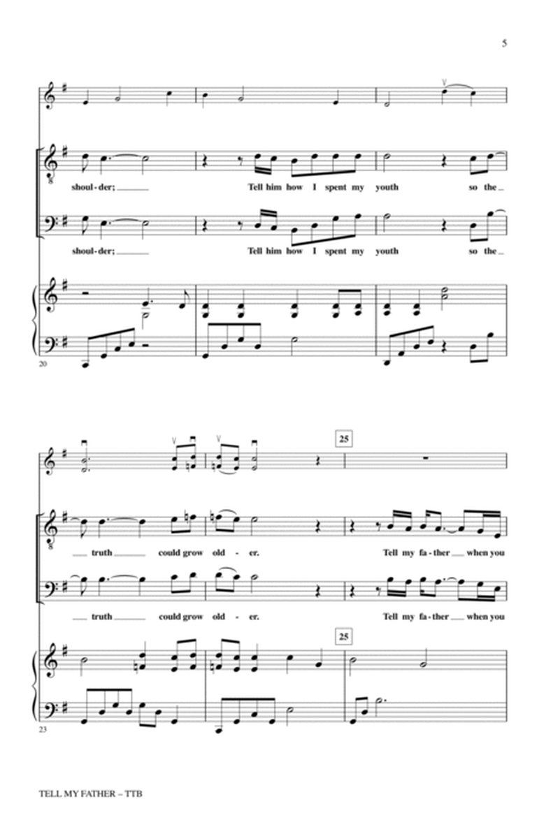 Tell My Father (from The Civil War: An American Musical) (arr. Andrea Ramsey)