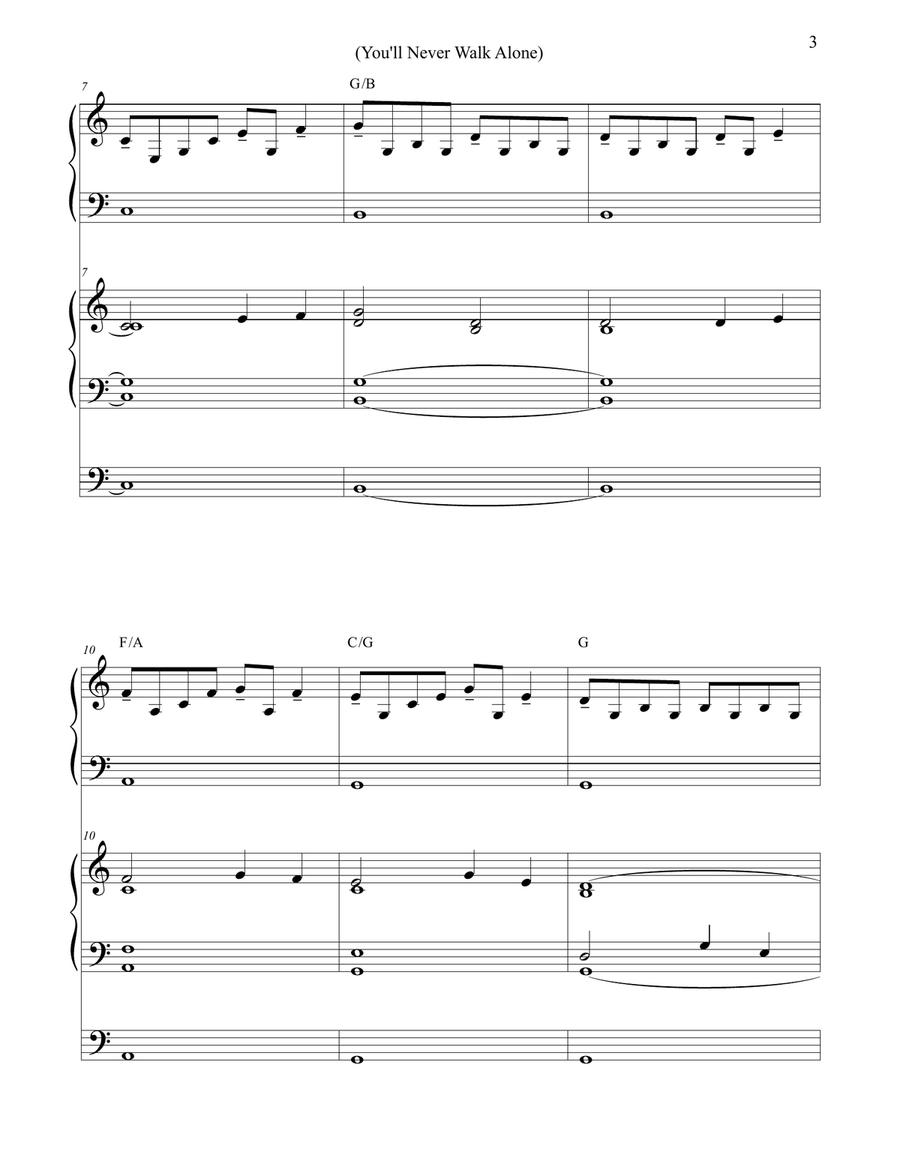 You'll Never Walk Alone Piano scores gallery preview page 3