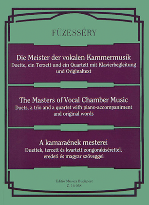 Book cover for Masters of Vocal Chamber Music