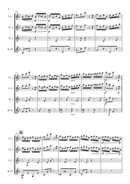 "Pizzicati" from Sylvia for Clarinet Quartet image number null