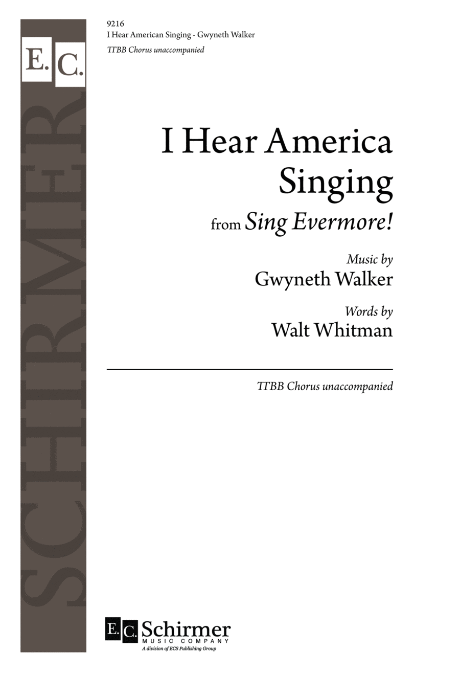 I Hear America Singing TTBB scores gallery preview page 1