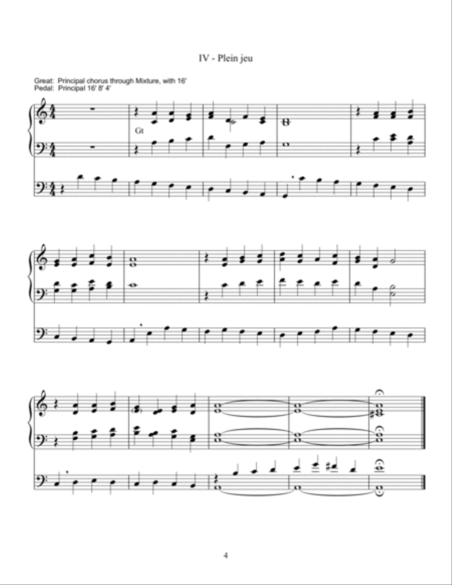 Variations on 'Jesu dulcis memoria' Organ scores gallery preview page 3