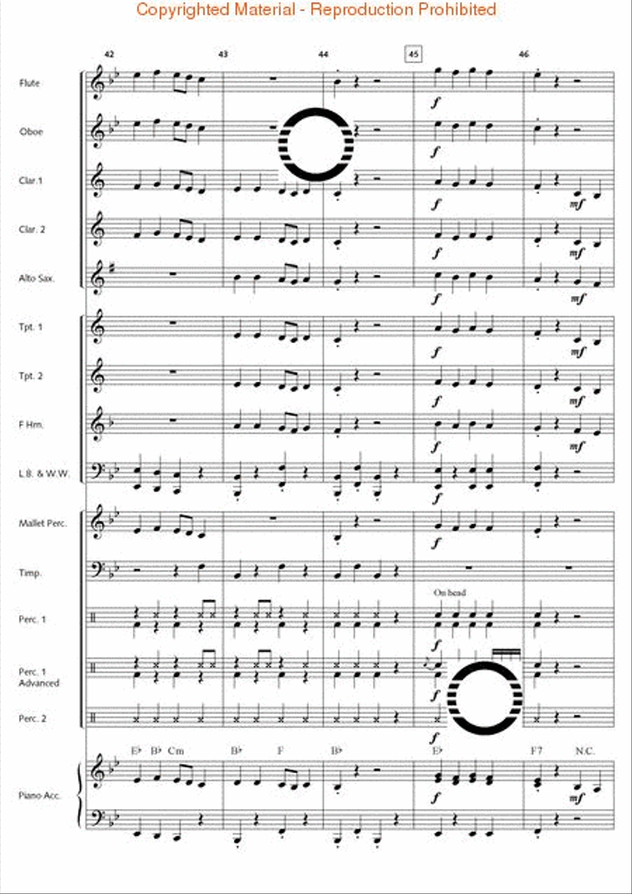 Penguin Promenade Concert Band scores gallery preview page 10