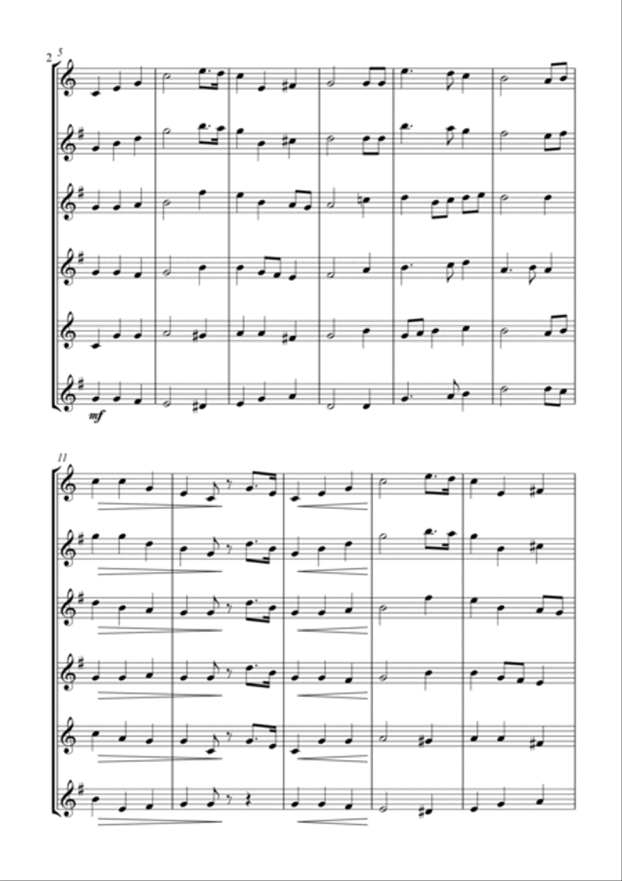 The Star-Spangled Banner - for Saxophone Quintet Saxophone Quintet scores gallery preview page 6
