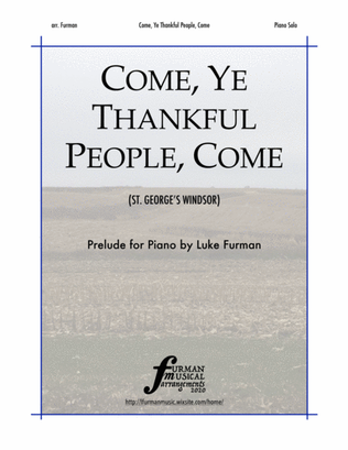 Come, Ye Thankful People, Come (Prelude for Piano)