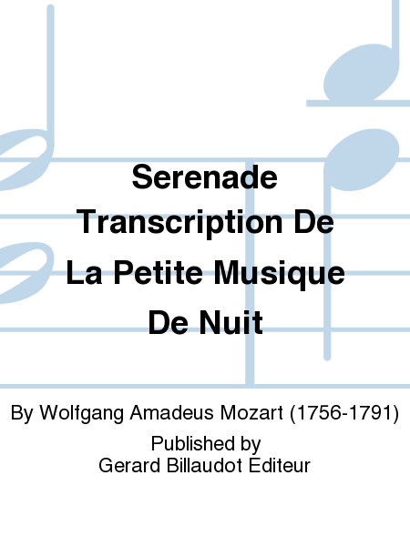 Serenade Transcription De La Petite Musique De Nuit