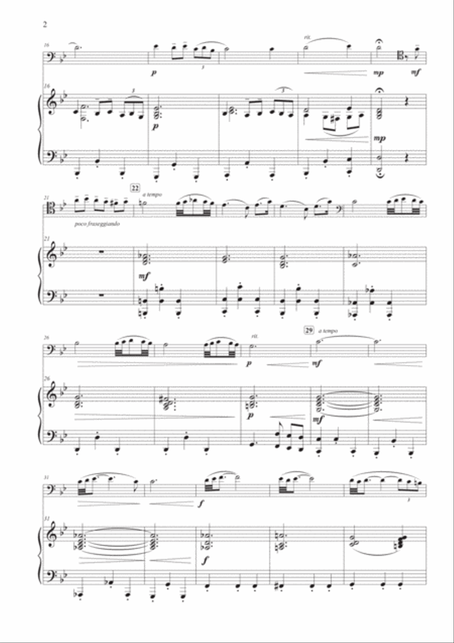 Albinoni's Adagio for Cello and Piano Albinoni's Adagio for Cello and Piano Piano scores gallery preview page 3