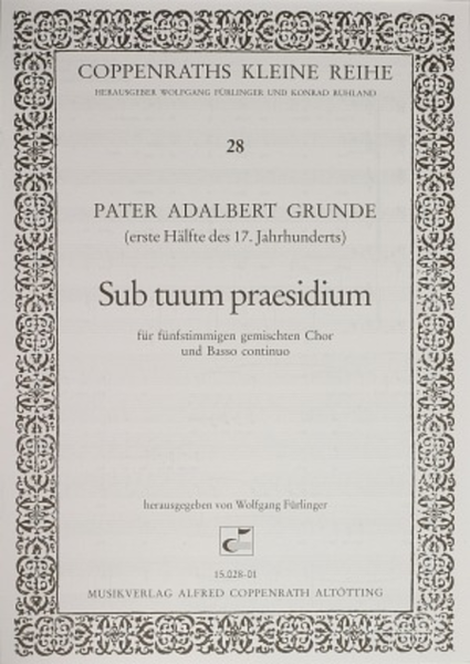 Sub tuum praesidium