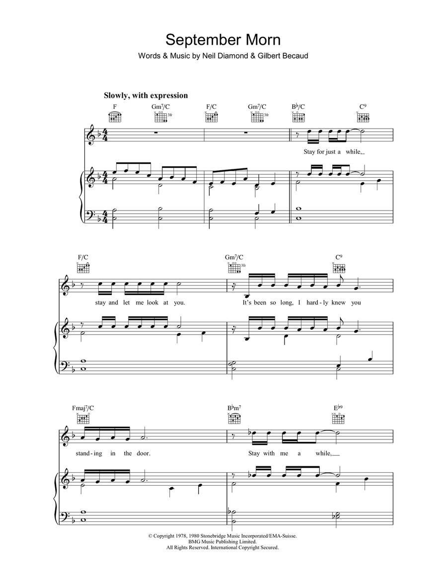 September Morn Acoustic Guitar scores gallery preview page 1