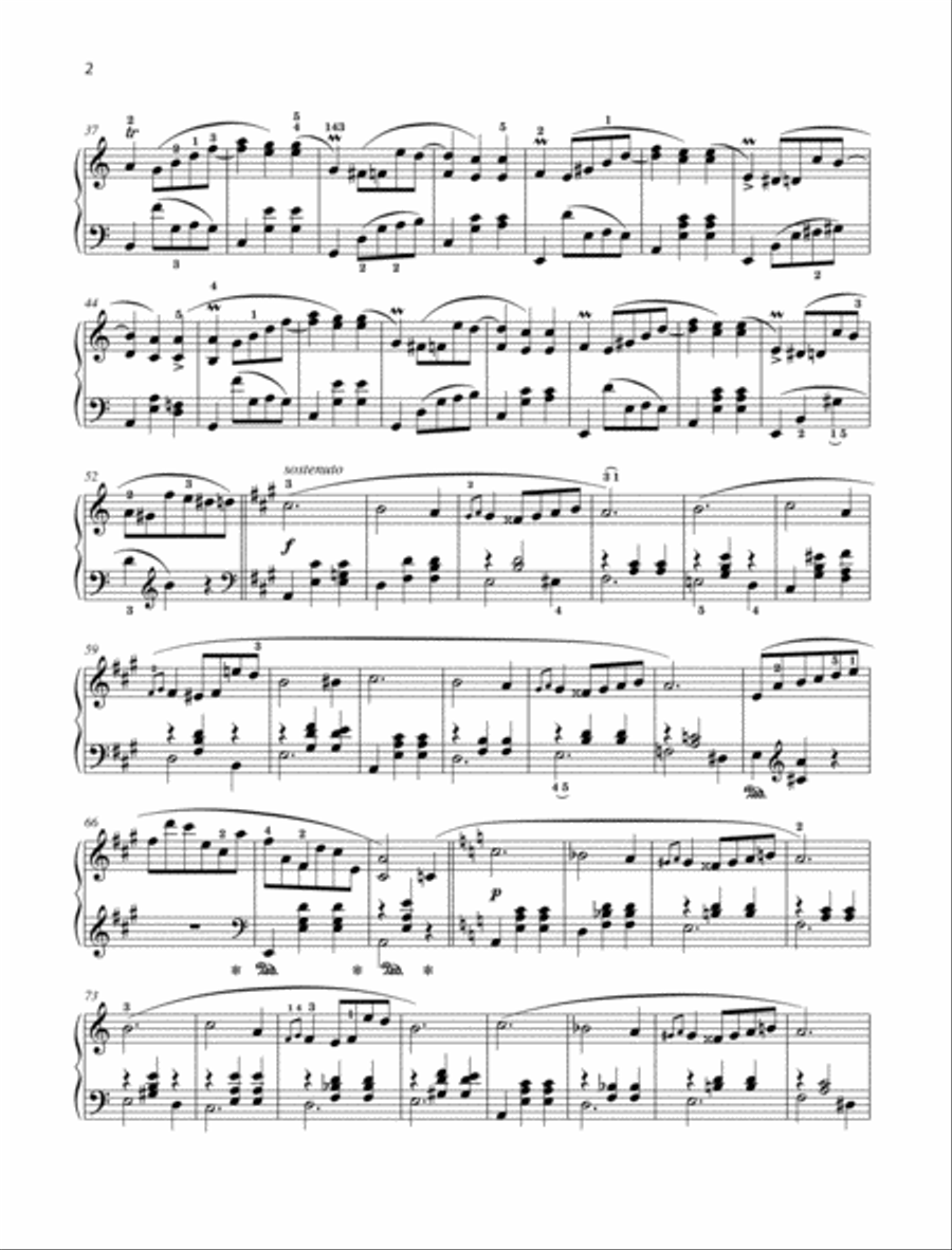 Waltz A minor Waltz A minor Piano Solo scores gallery preview page 2