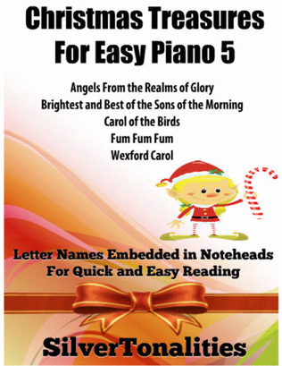 Book cover for Christmas Treasures for Easy Piano Volume 5 Sheet Music