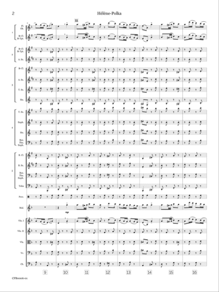 Hélène Polka Concert Band scores gallery preview page 5