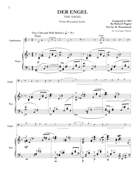 The Art of Melody: 13 Song Transcriptions for Euphonium- Piano Accompaniment