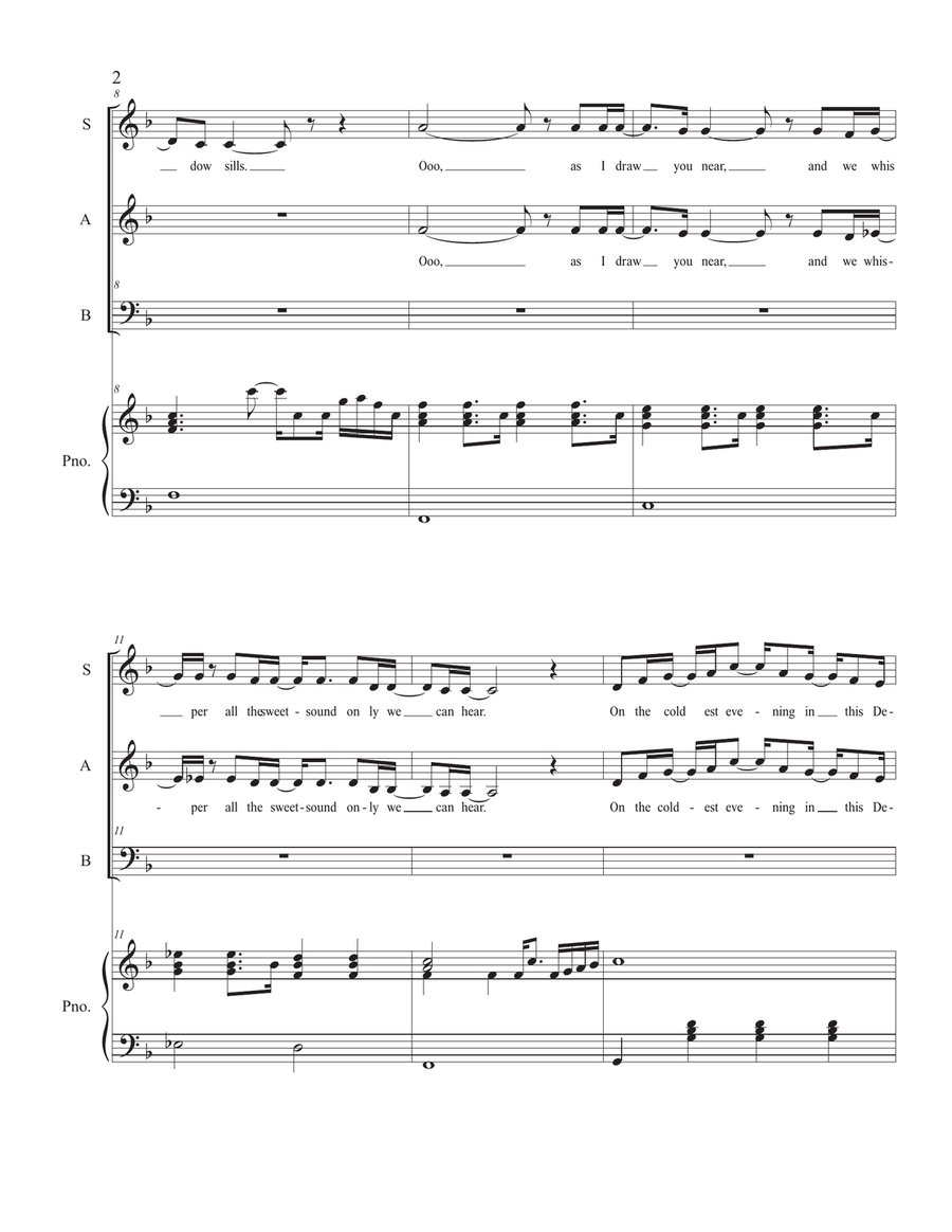 Hallelujah 3-Part scores gallery preview page 2