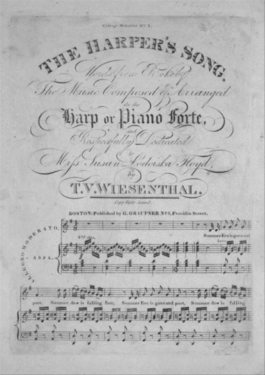 The Harper's Song Voice scores gallery preview page 1
